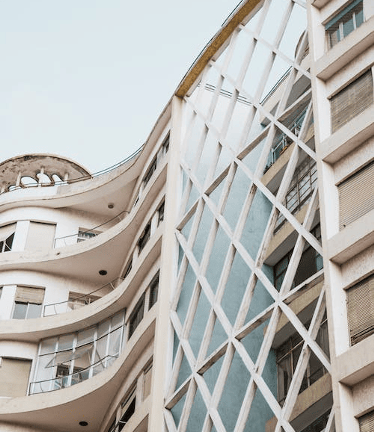 Exterior architecture of office building